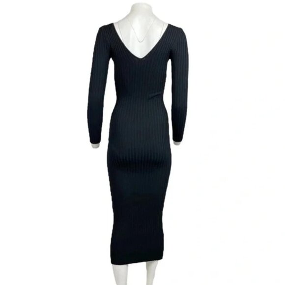 Midi Sweater Dress Black - Picture 3 of 3